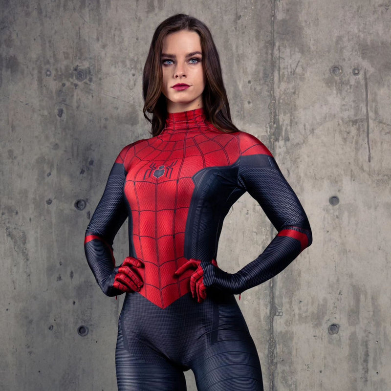 Fantasia Homem Aranha PS4 Game Feminina Para Mulheres Vários modelos e Tamanhos Adulto Festas