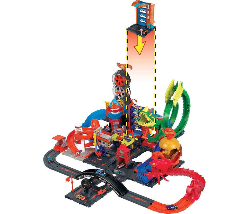 Pista Hot Wheels - Estacionamento No Centro Da Cidade