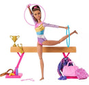 Barbie Profissões Conjunto Ginasta Acessórios Morena - Mattel HRG53