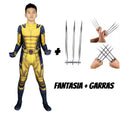 Fantasia Wolverine Filme Deadpool Cosplay Traje Luxo Profissional