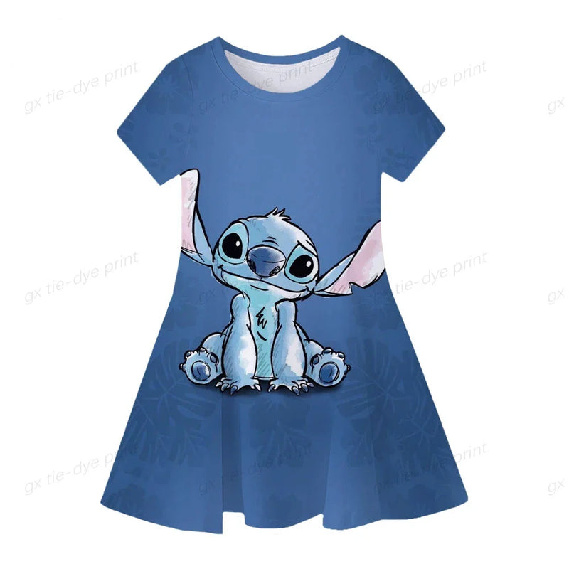 Vestido Moda Verão - Stitch 🌺☀️