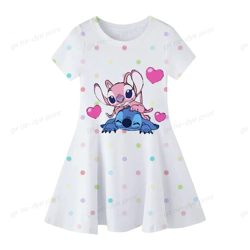 Vestido Moda Verão - Stitch 🌺☀️