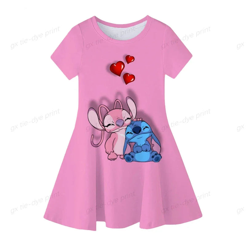 Vestido Moda Verão - Stitch 🌺☀️