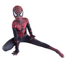 Fantasia Cosplay Tobey Híbrido Clássico Vermelho e Preto Infantil Homem-Aranha Traje Luxo (cópia)