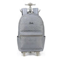 Mochila de Rodinhas Barbie Estrelas Cinza Luxcel