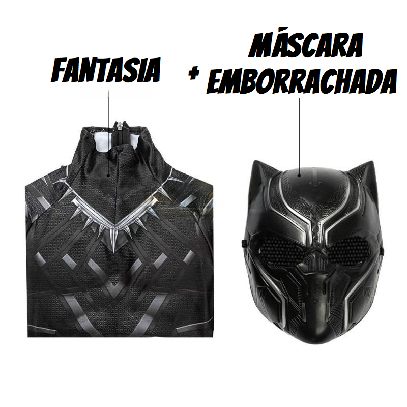 Fantasia Fminina Pantera Negra Filme + Máscara Cosplay Traje Adulto e Infantil
