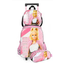 Kit Mochila de Rodinhas Infantil Lancheira + Estojo Barbie
