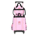 Kit Mochila de Rodinhas Infantil Lancheira + Estojo Barbie