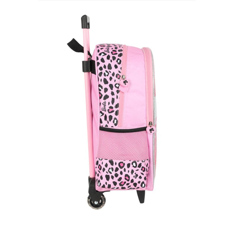 Kit Mochila de Rodinhas Infantil Lancheira + Estojo Barbie