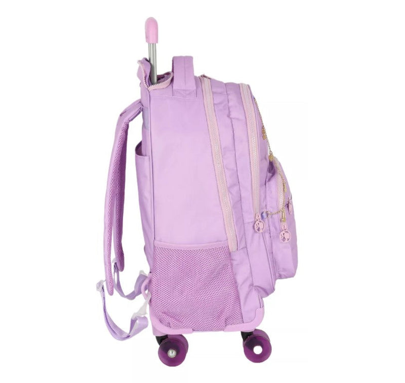 Kit Mochila de Rodinhas 360 + Lancheira + Estojo - Barbie Fashion