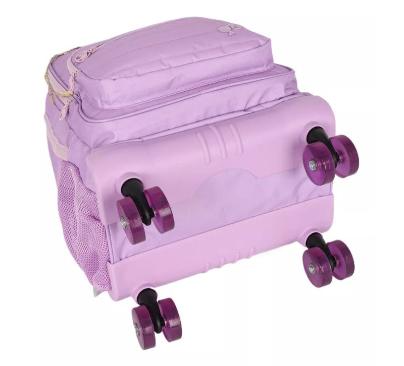 Kit Mochila de Rodinhas 360 + Lancheira + Estojo - Barbie Fashion