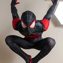 Fantasia Cosplay Heróis Masculina Homem Aranha Miles Morales Aranhaverso luxo
