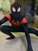 Fantasia Cosplay Heróis Masculina Homem Aranha Miles Morales Aranhaverso luxo