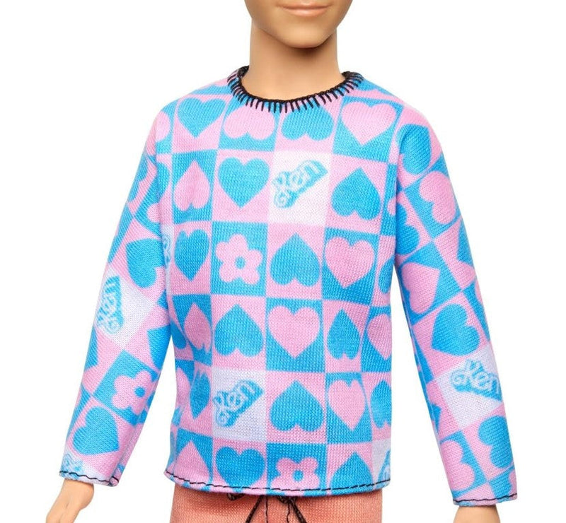 Boneco Ken Fashionista Asiático Camisa Rosa E Azul - Mattel