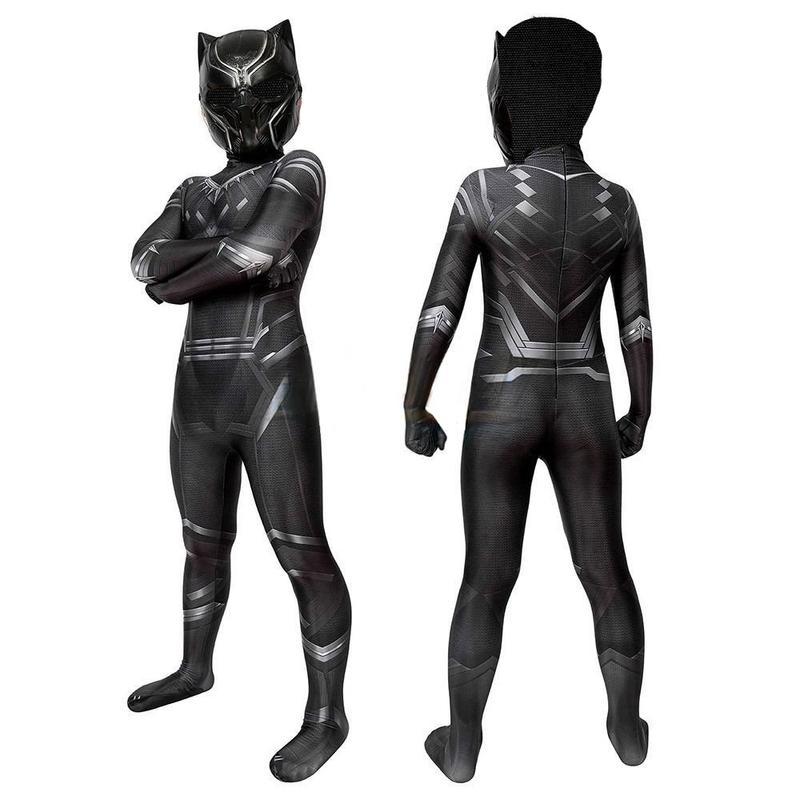 Fantasia Fminina Pantera Negra Filme + Máscara Cosplay Traje Adulto e Infantil