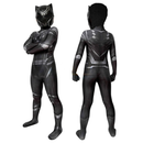 Fantasia Pantera Negra Completa + Máscara Cosplay Filme Traje Luxo Profissional Adulto e Infantil