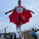 Fantasia Omni-Man Invencível Com Capa Cosplay Luxo Traje Profissional Adulto e Infantil